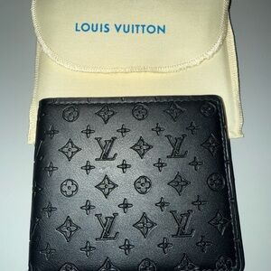 Designer Black Monogram Card Holder